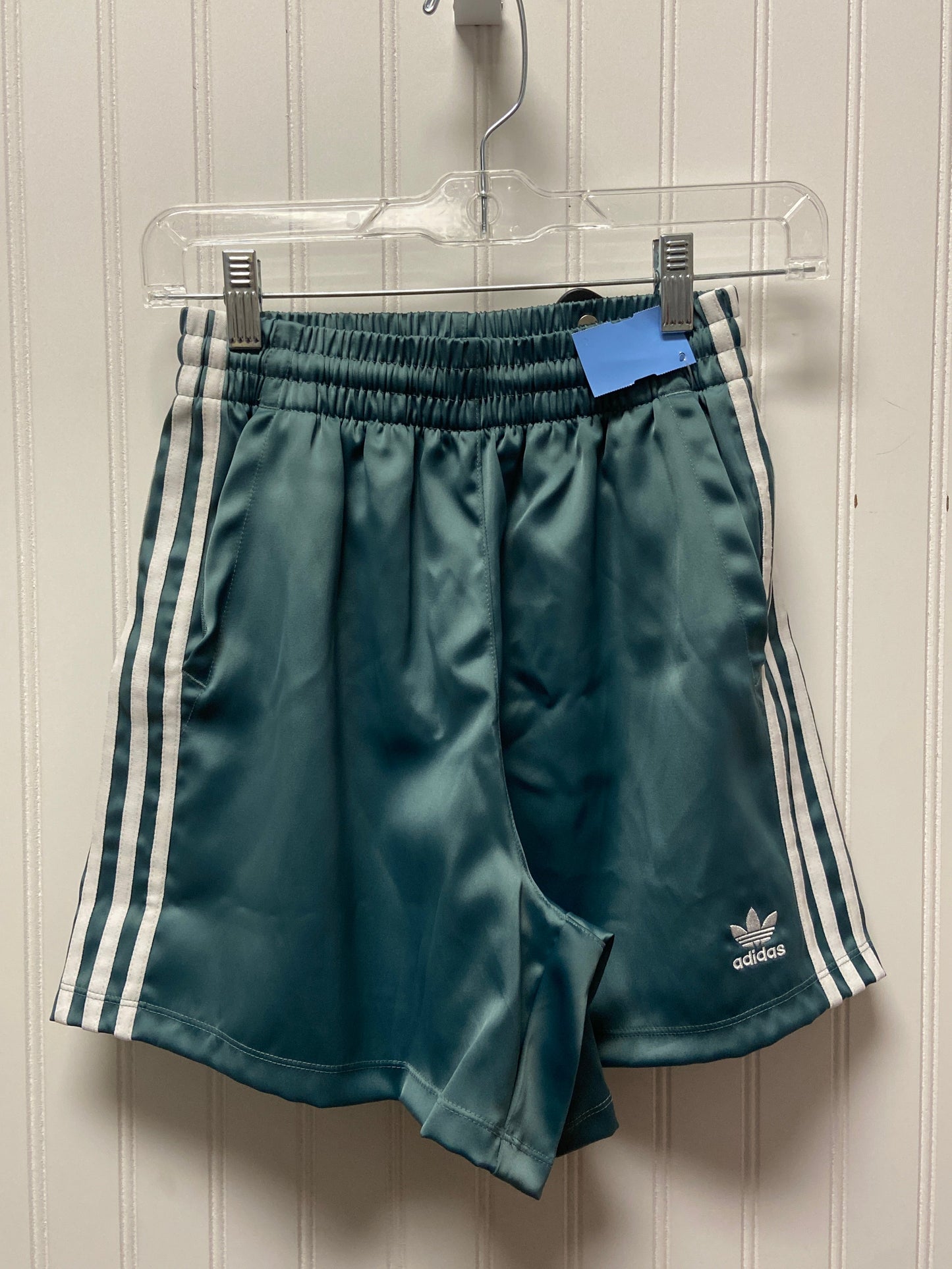 Athletic Shorts By Adidas In Teal, Size: Xs