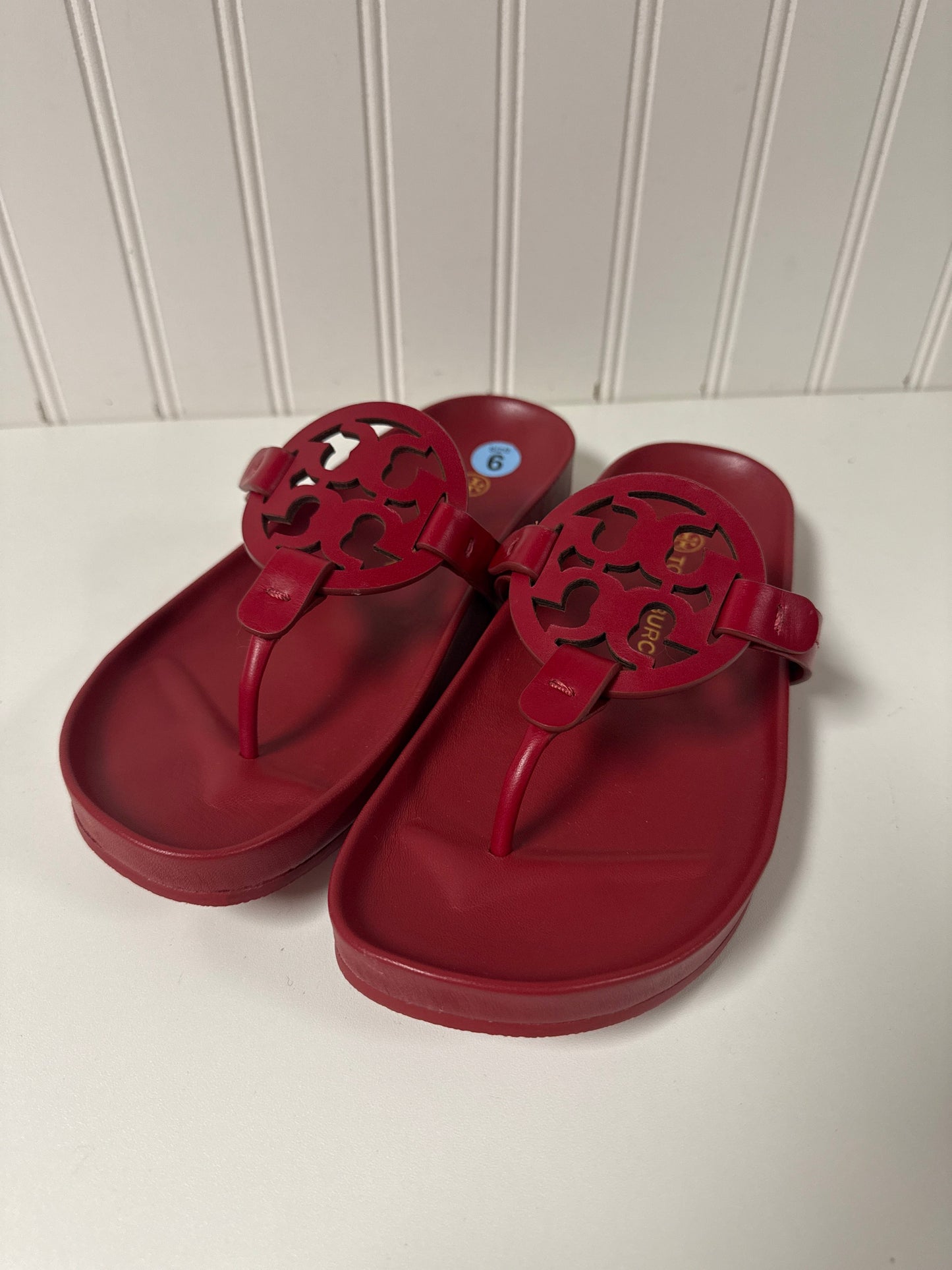 Sandals Designer By Tory Burch In Red, Size: 6