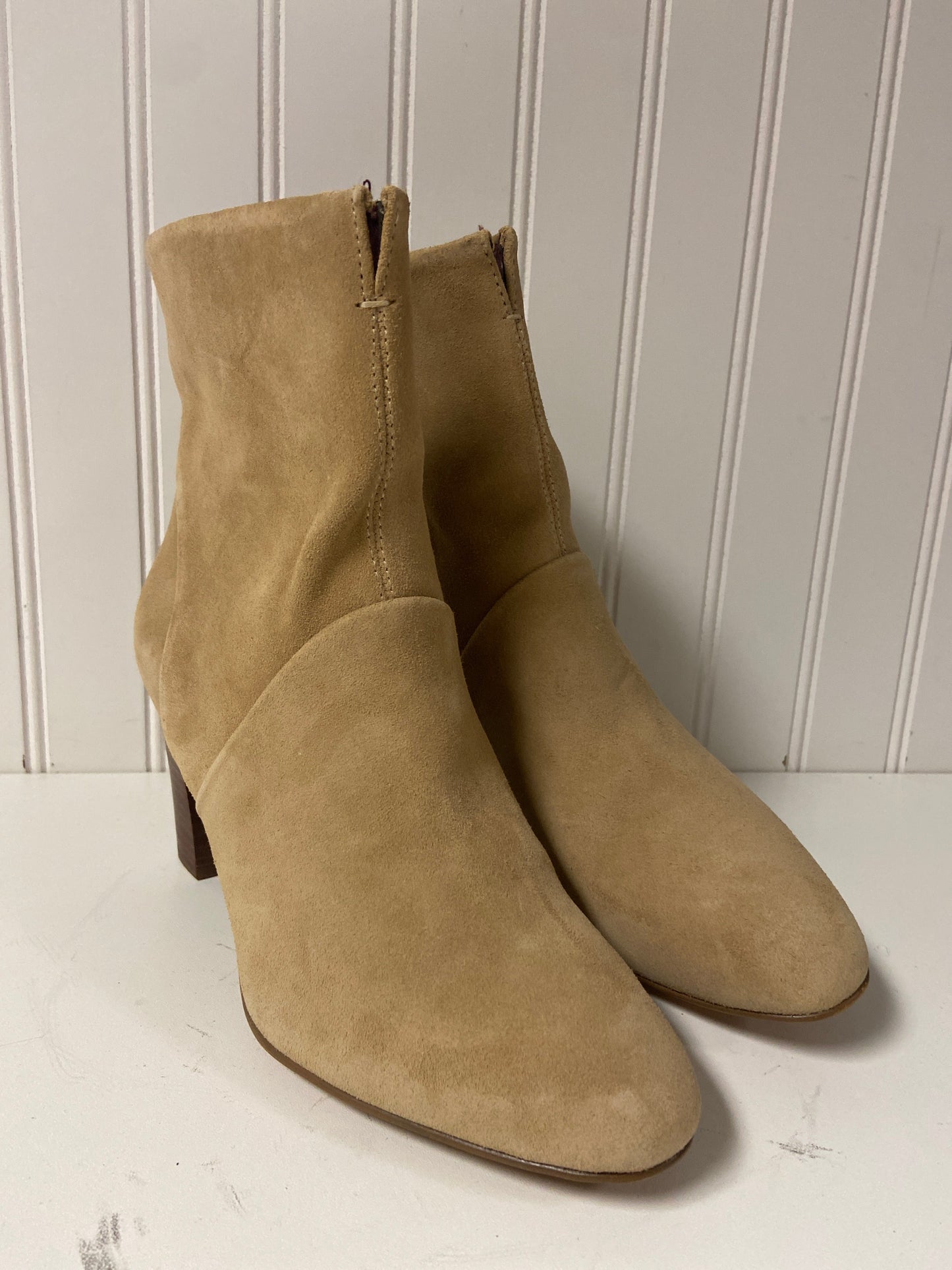 Boots Ankle Heels By Franco Sarto In Tan, Size: 7