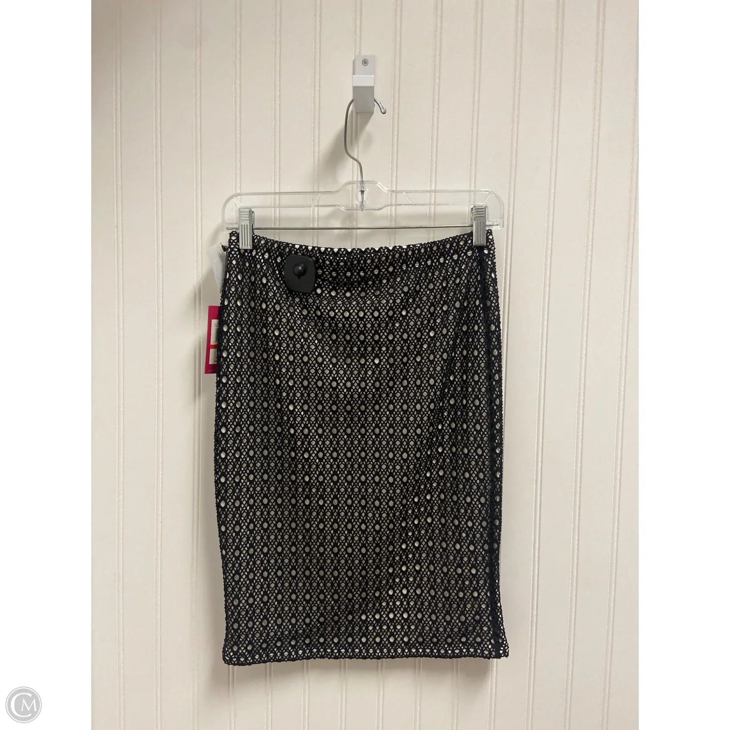 Skirt Midi By Vince Camuto In Black & White, Size: Xsp