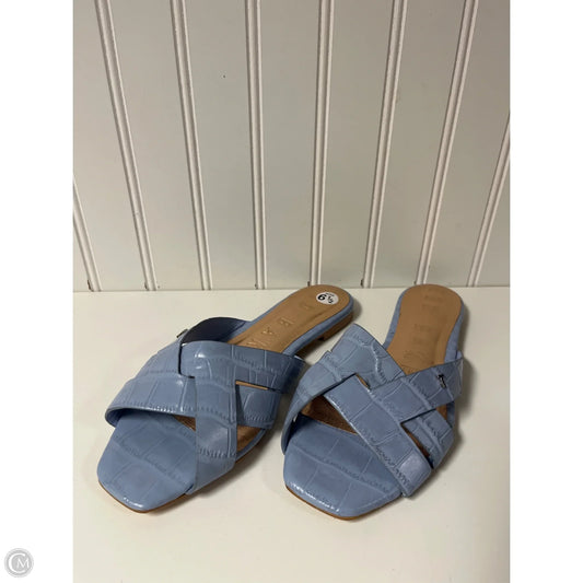 Sandals Flats By Ted Baker In Blue, Size: 6.5