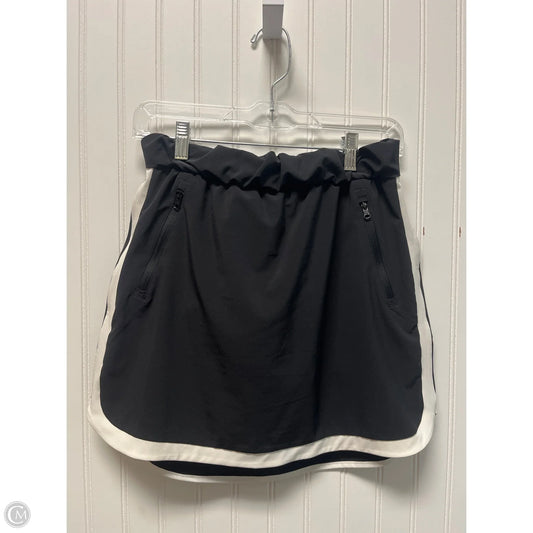 Athletic Skort By Talbots In Black & White, Size: Xs
