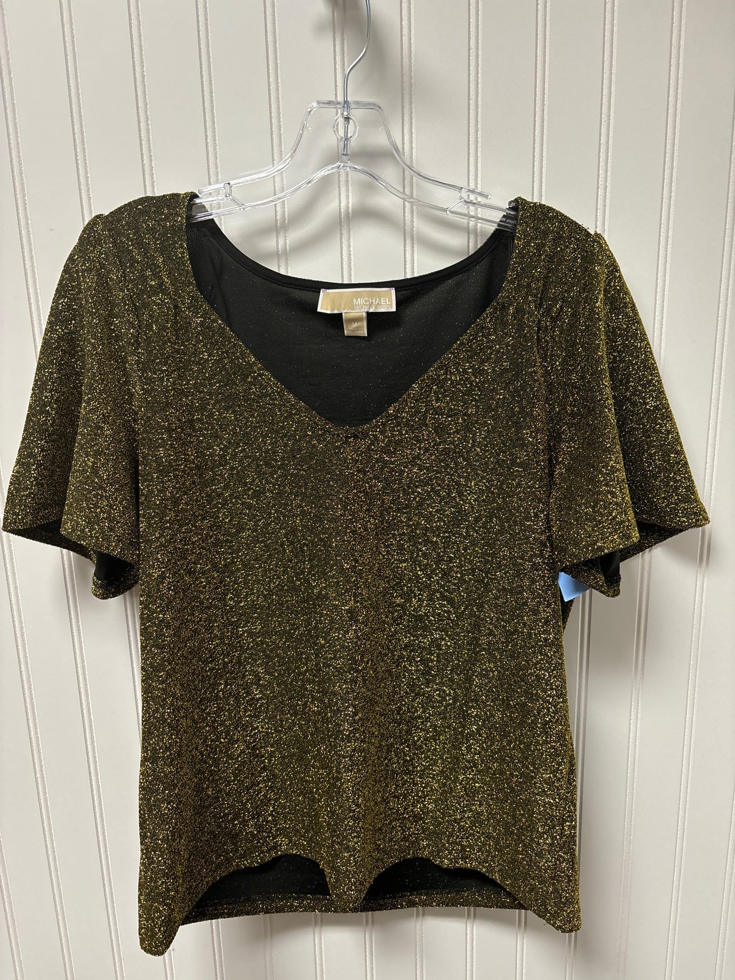 Top Short Sleeve By Michael By Michael Kors In Gold, Size: M