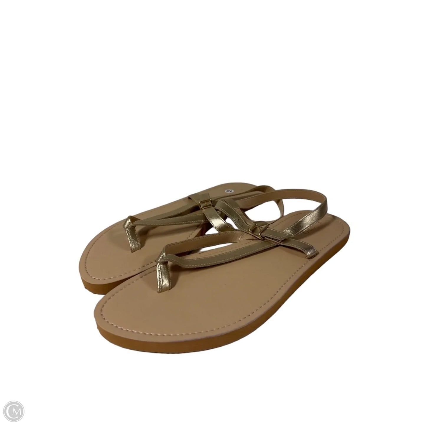 Sandals Flats By Pilcro In Gold, Size: 10