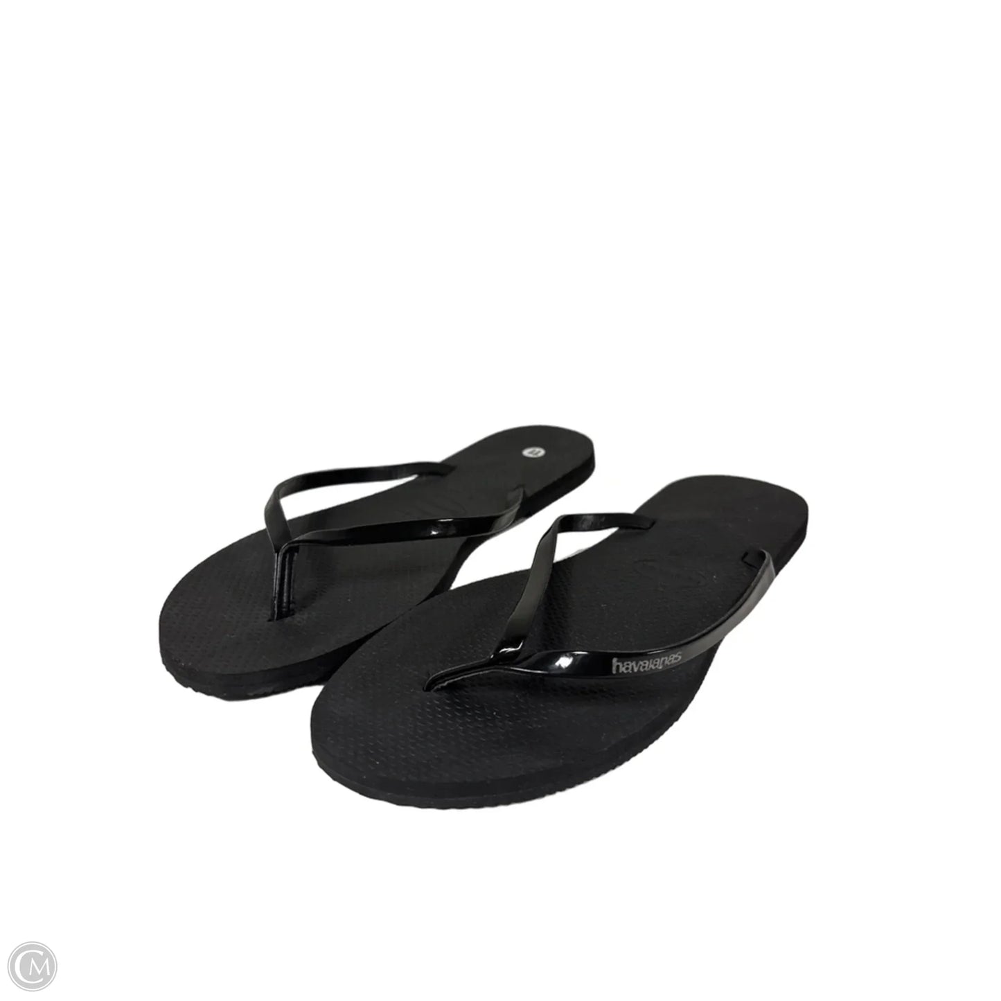 Sandals Flip Flops By Havaianas In Black, Size: 11