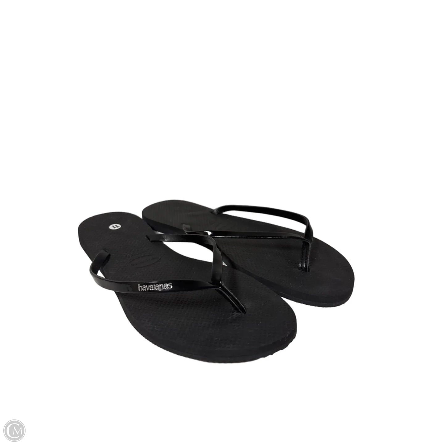 Sandals Flip Flops By Havaianas In Black, Size: 11
