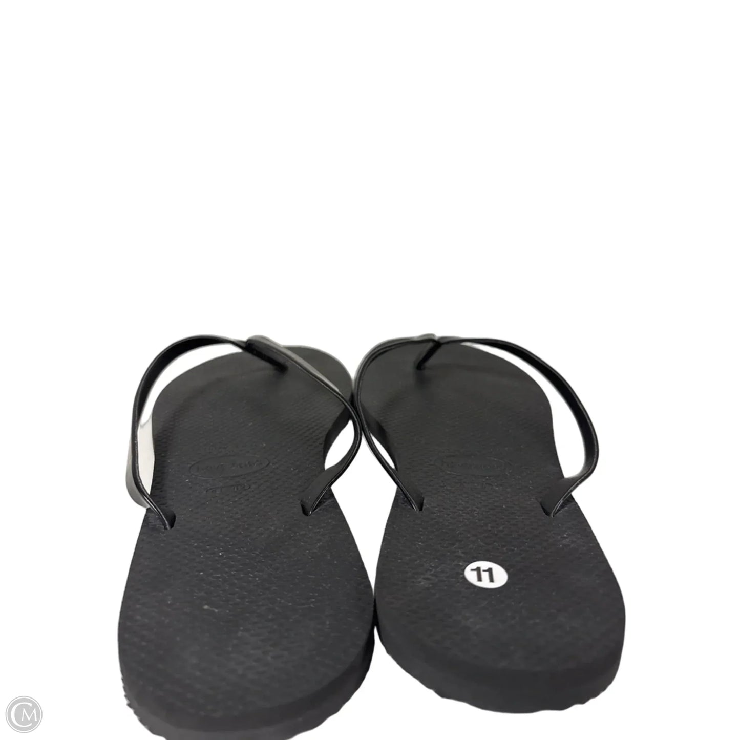 Sandals Flip Flops By Havaianas In Black, Size: 11