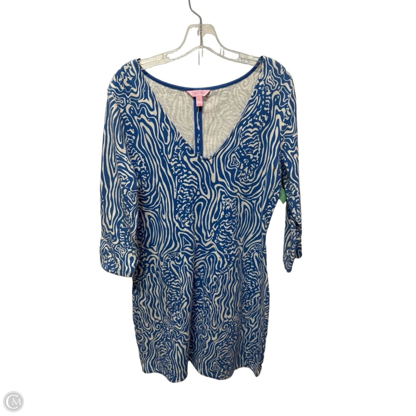 Dress Designer By Lilly Pulitzer In Blue, Size: L