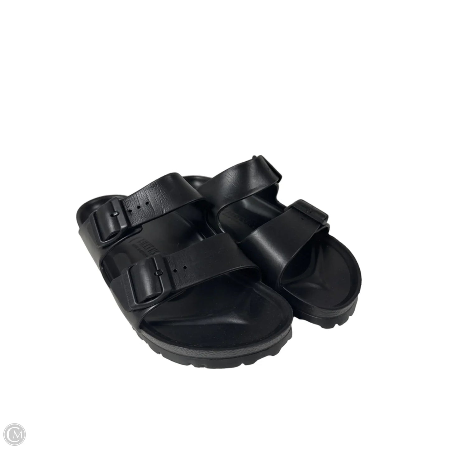 Sandals Flats By Birkenstock In Black, Size: 10.5