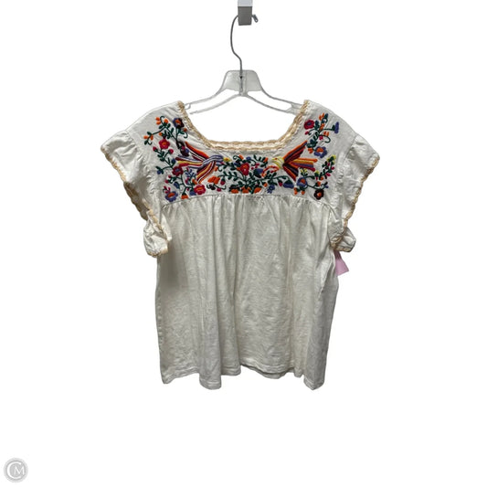 Top Short Sleeve By Altard State In White, Size: M
