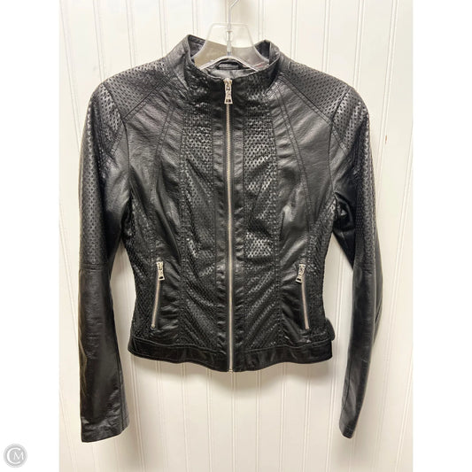 Jacket Moto By Guess In Black, Size: Xs