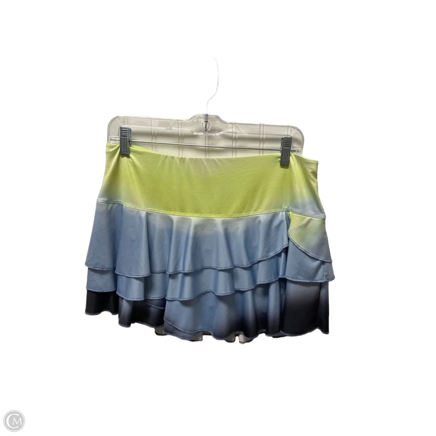 Athletic Skort By Lucky In Love In Blue & Green, Size: L