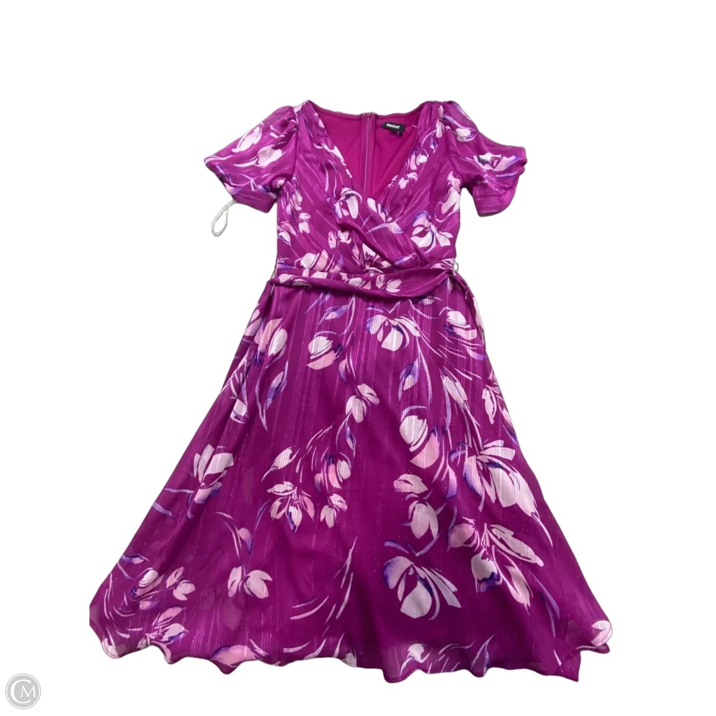 Dress Casual Midi By Dkny In Purple, Size: Xs