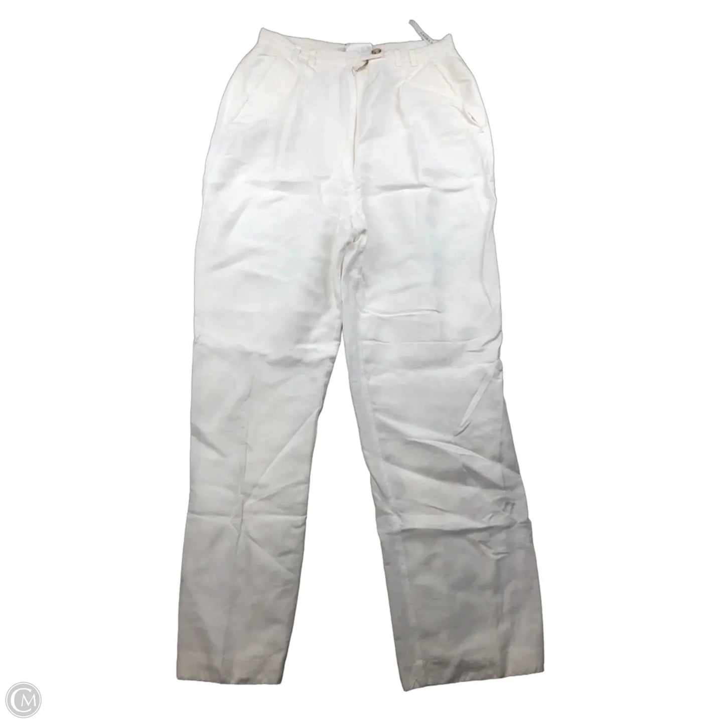 Pants Linen By Laura Ashley In Cream, Size: 4