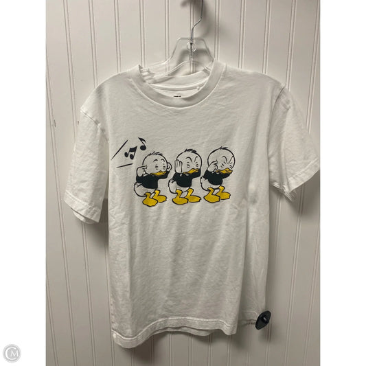 Top Short Sleeve Basic By Disney Store In White, Size: Xs
