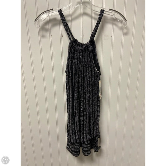Top Sleeveless By Inc In Black & Silver, Size: S