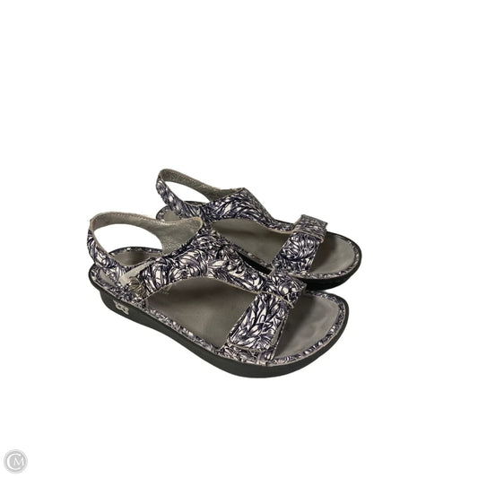 Sandals Flip Flops By Alegria In Blue, Size: 7.5