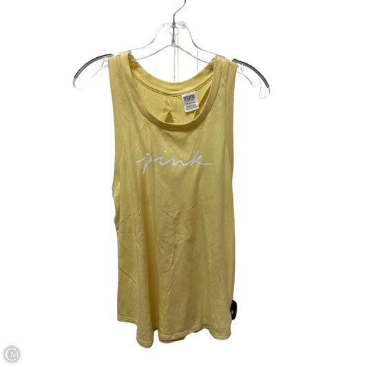 Top Sleeveless By Pink In Yellow, Size: S