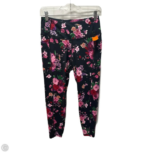 Athletic Leggings By Victorias Secret In Floral Print, Size: M