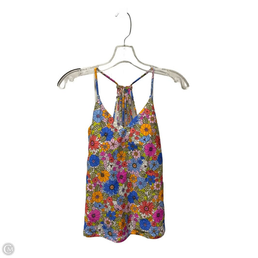 Swimsuit Top By Clothes Mentor In Floral Print, Size: L