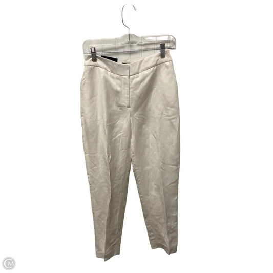 Pants Linen By Donna Karan In White, Size: 0p