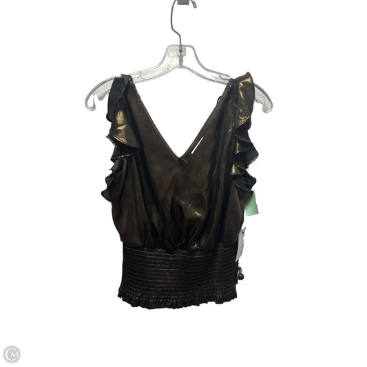 Top Short Sleeve By Nine West In Brown, Size: Xs