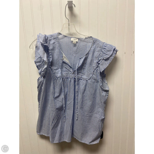 Top Sleeveless By J. Crew In Blue, Size: L