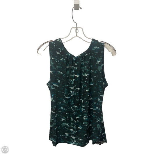 Top Sleeveless By Calvin Klein In Green, Size: M