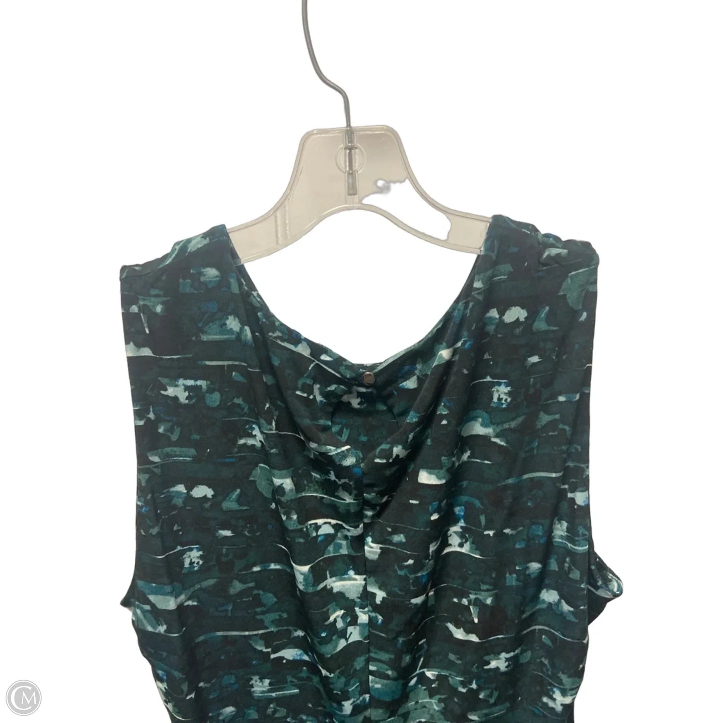 Top Sleeveless By Calvin Klein In Green, Size: M
