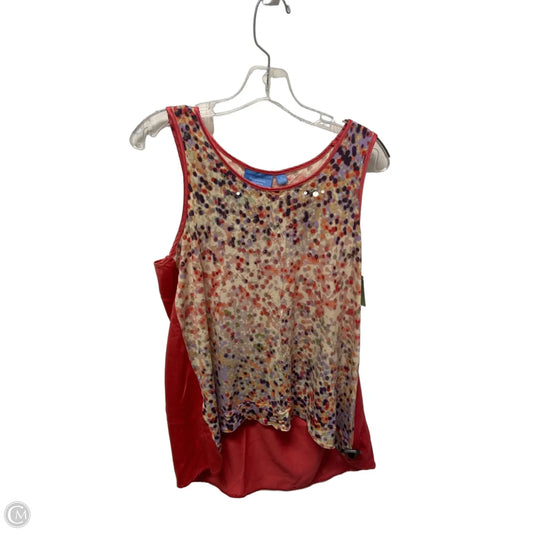 Top Sleeveless By Simply Vera In Pink, Size: L