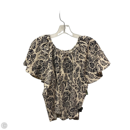Top Short Sleeve By Zac And Rachel In Brown, Size: S