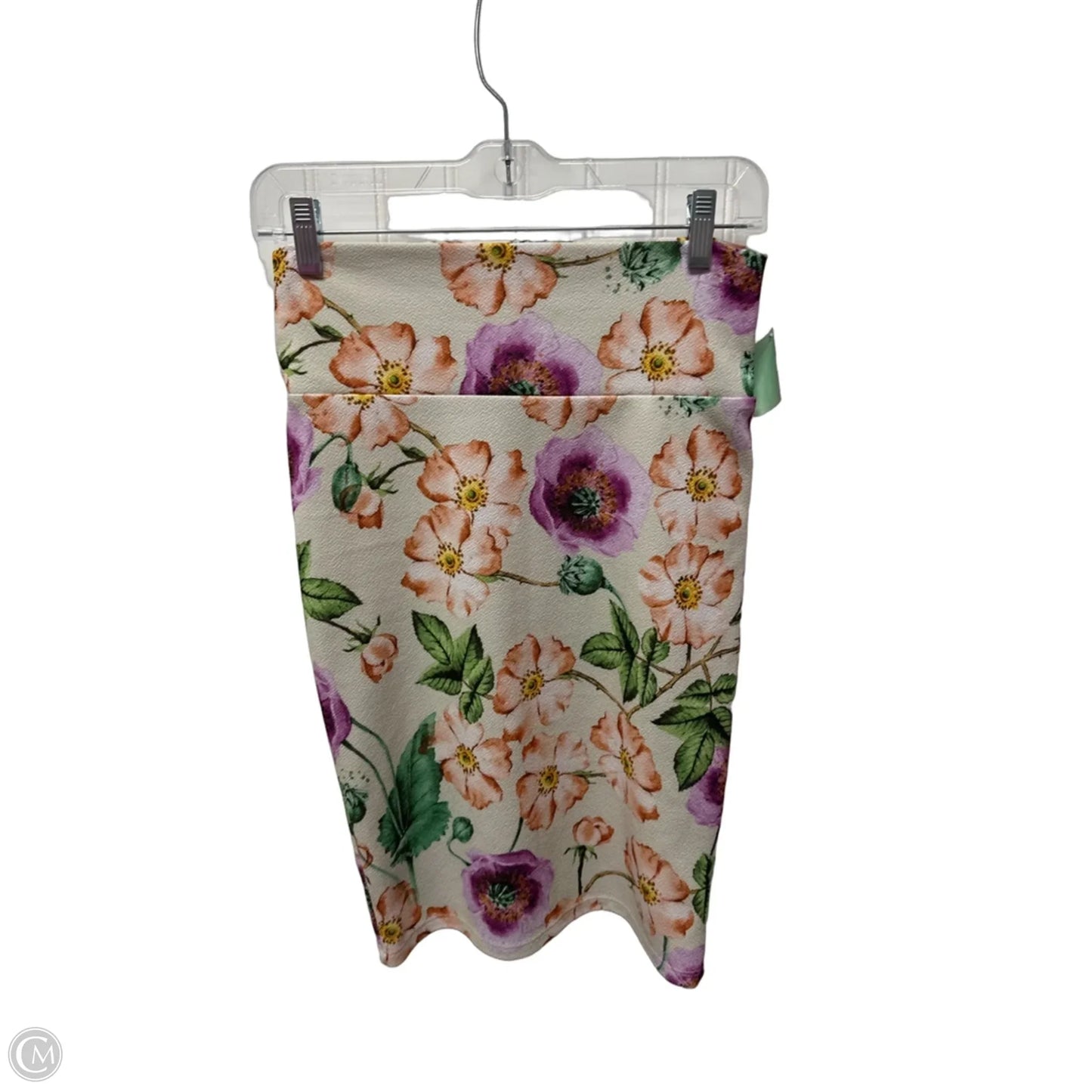 Skirt Midi By Lularoe In Floral Print, Size: 0