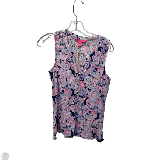 Top Sleeveless Designer By Lilly Pulitzer In Purple, Size: Xs
