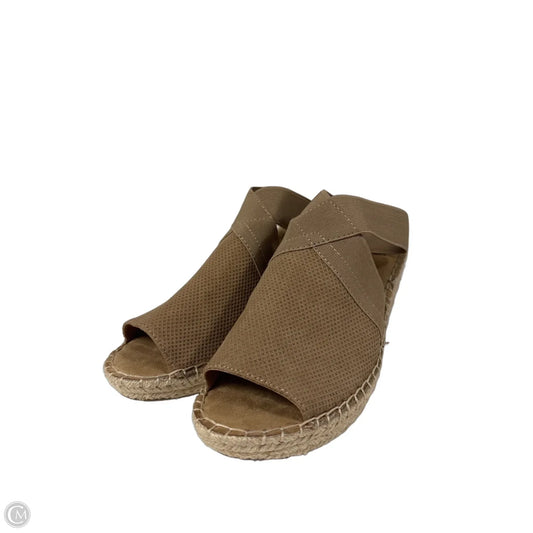 Sandals Heels Wedge By White Mountain In Brown, Size: 7