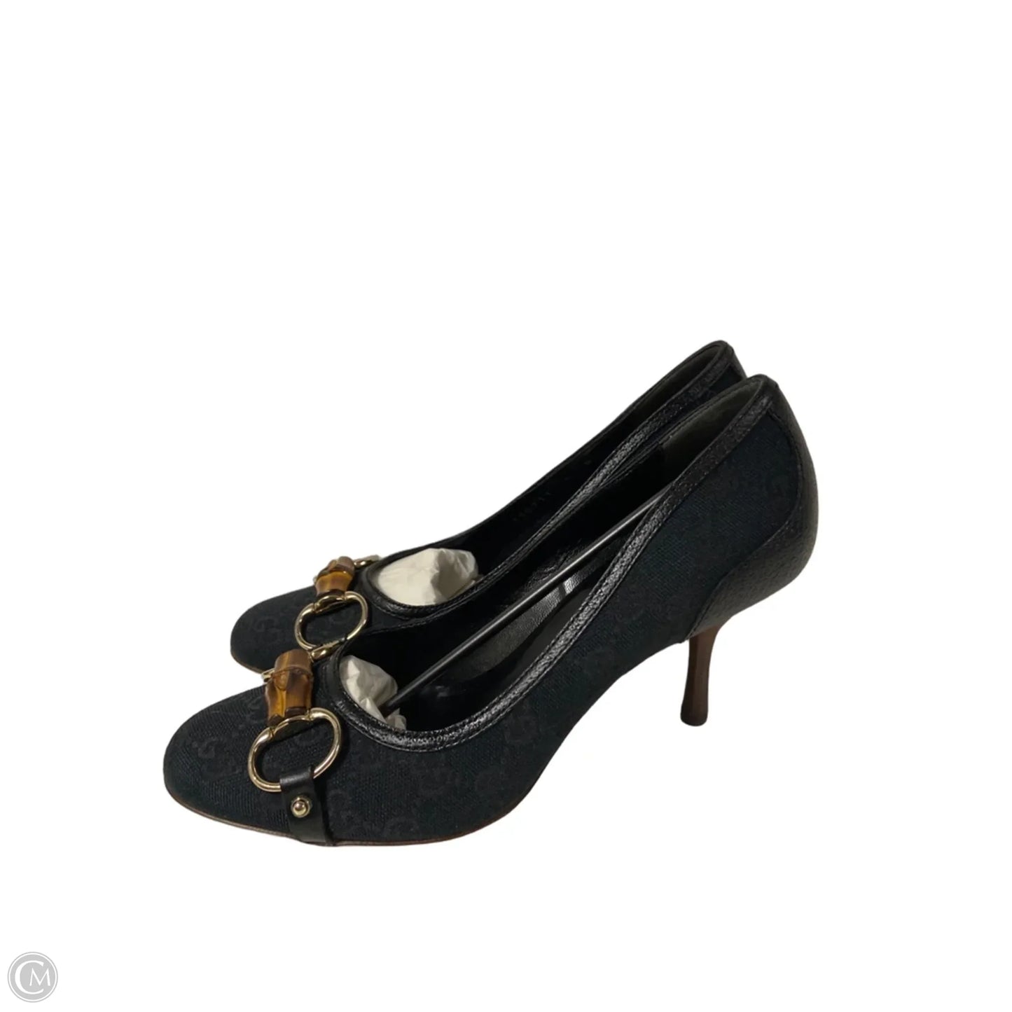 Shoes Luxury Designer By Gucci In Black, Size: 6