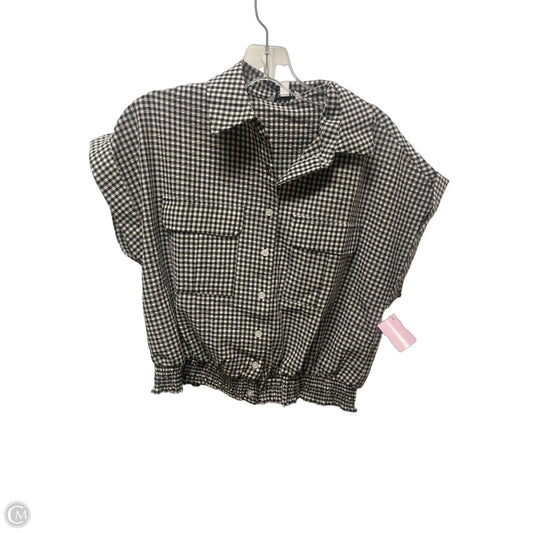 Top Short Sleeve By Steve Madden In Black, Size: S