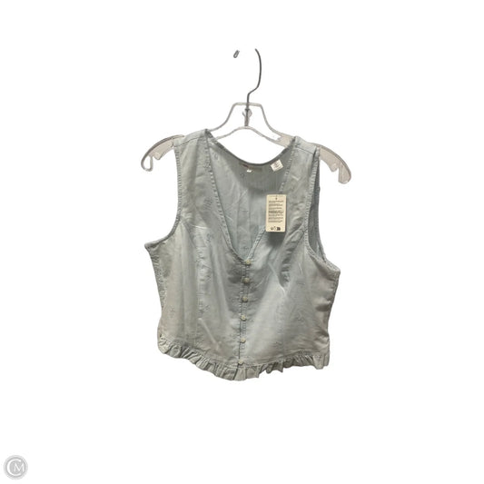 Top Sleeveless By Levis In Blue, Size: Xl