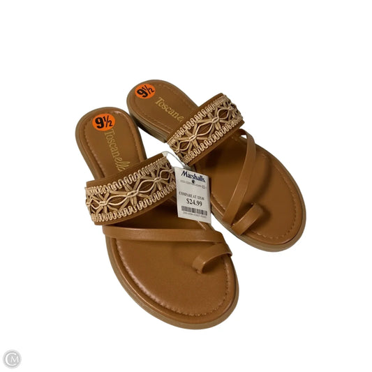 Sandals Flats By Toscanella In Brown, Size: 9.5