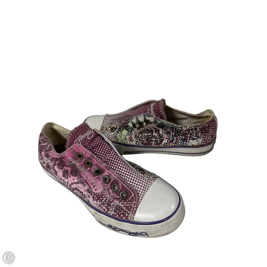 Shoes Athletic By Ed Hardy In Pink, Size: 7