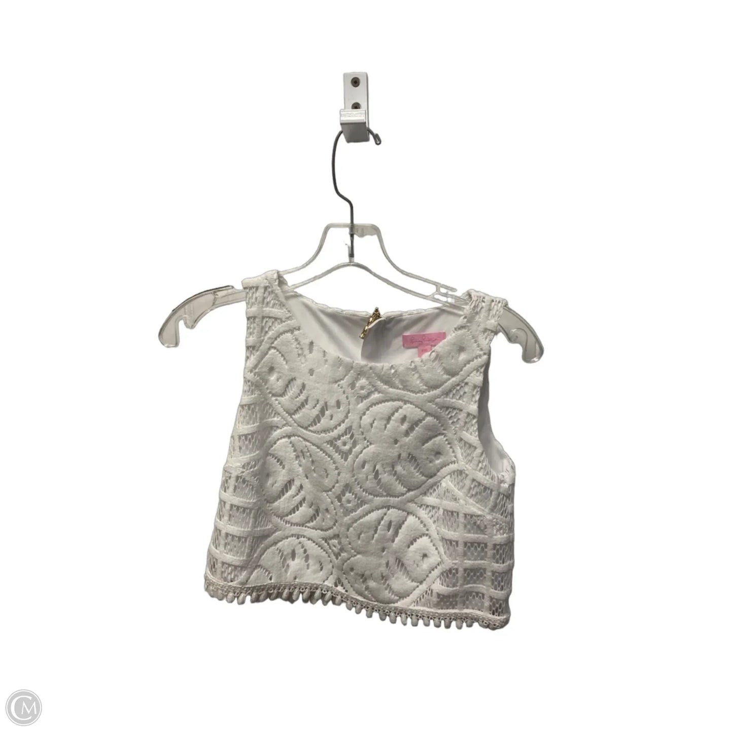 Top Sleeveless Designer By Lilly Pulitzer In White, Size: Xxs