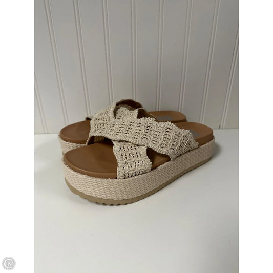 Sandals Heels Platform By Dolce Vita In Brown, Size: 7