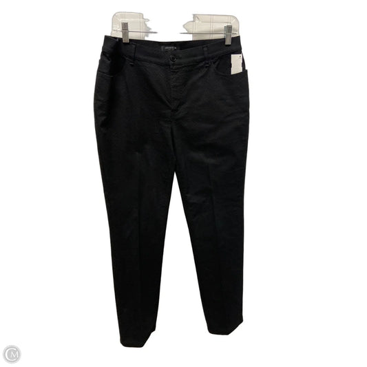 Jeans Designer By Lafayette 148 In Black, Size: 10