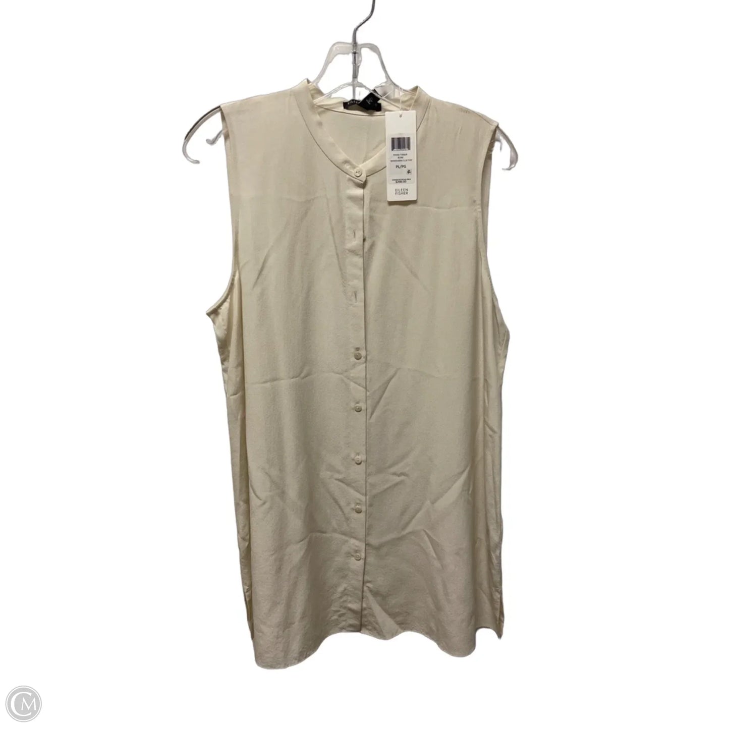 Top Sleeveless By Eileen Fisher In Cream, Size: L