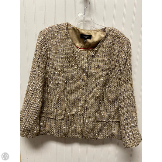 Jacket Other By Talbots In Gold & Grey, Size: 1x