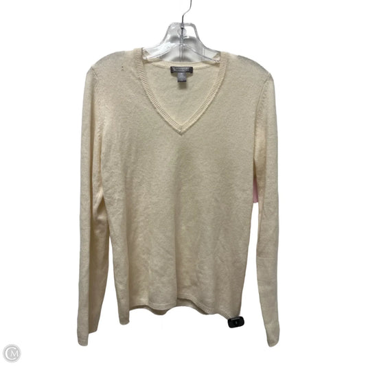 Sweater Cashmere By Charter Club In White, Size: M