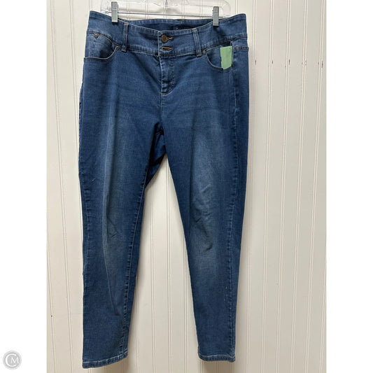 Jeans Boot Cut By Talbots In Blue Denim, Size: 14