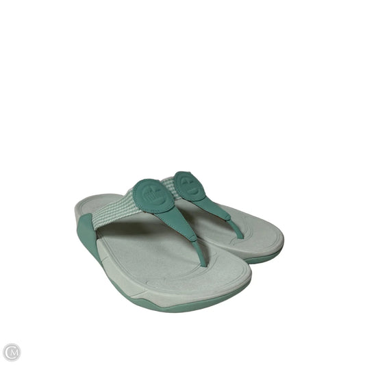 Sandals Flats By Fitflop In Blue, Size: 8