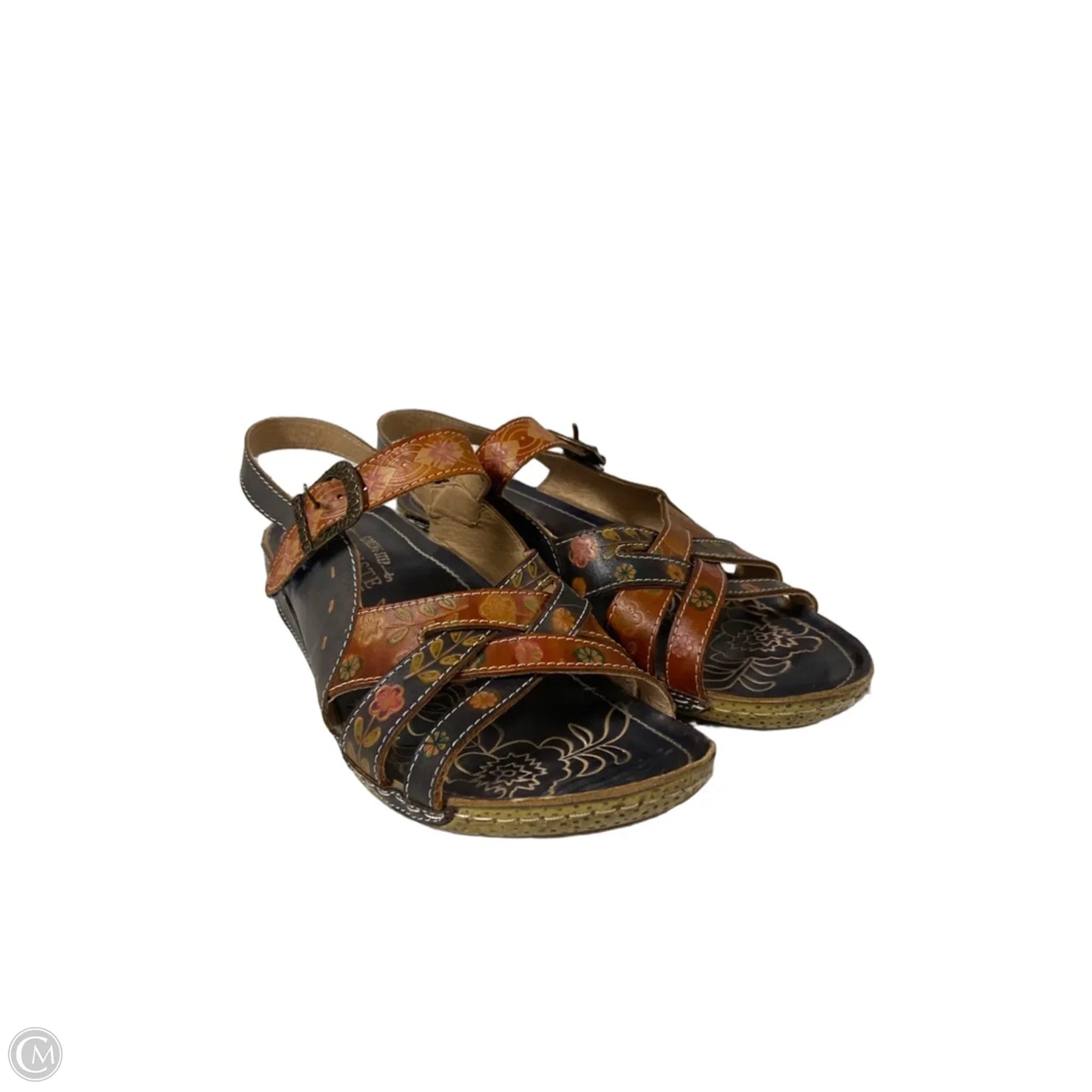 Sandals Flats By Spring Step In Navy, Size: 7.5