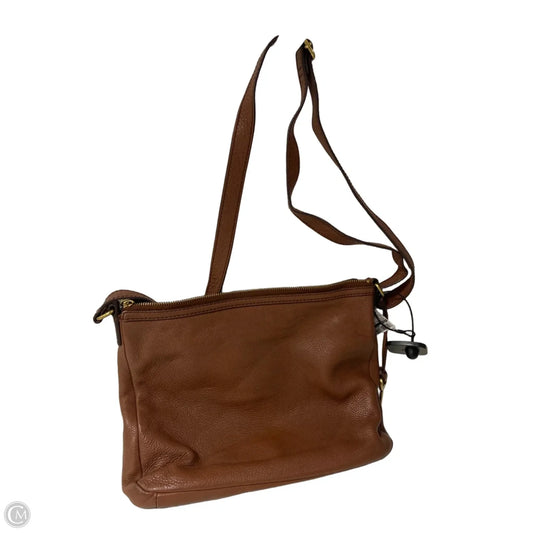 Crossbody Leather By Fossil, Size: Medium