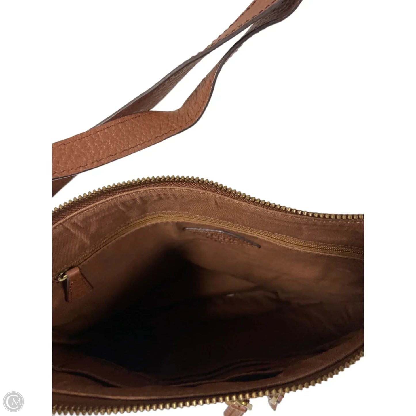 Crossbody Leather By Fossil, Size: Medium